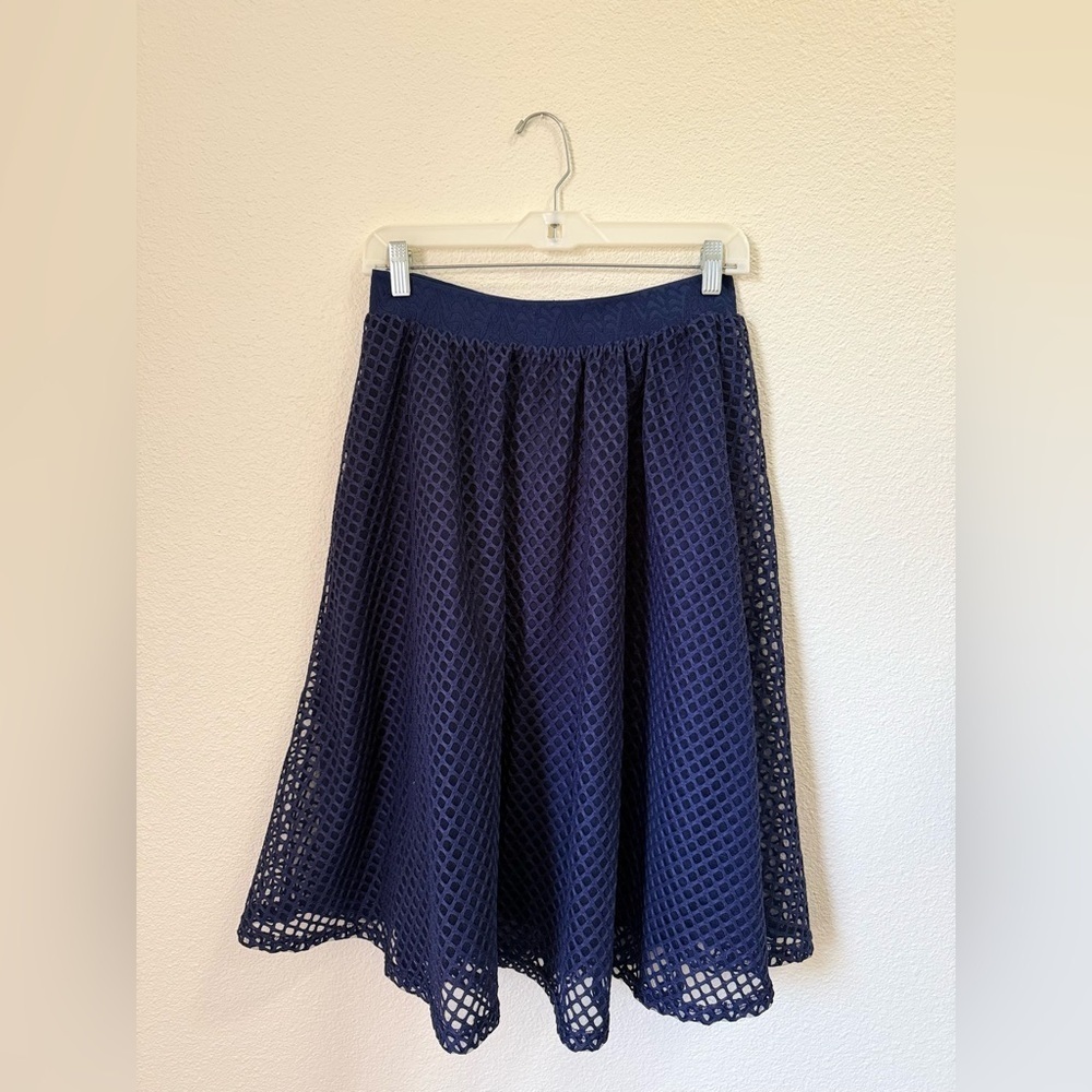 NWT Metro Wear Navy Blue Midi Skirt Women’s Size Medium